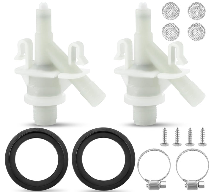 Fetechmate front view packaged kits showing both valve sets for fast replacement