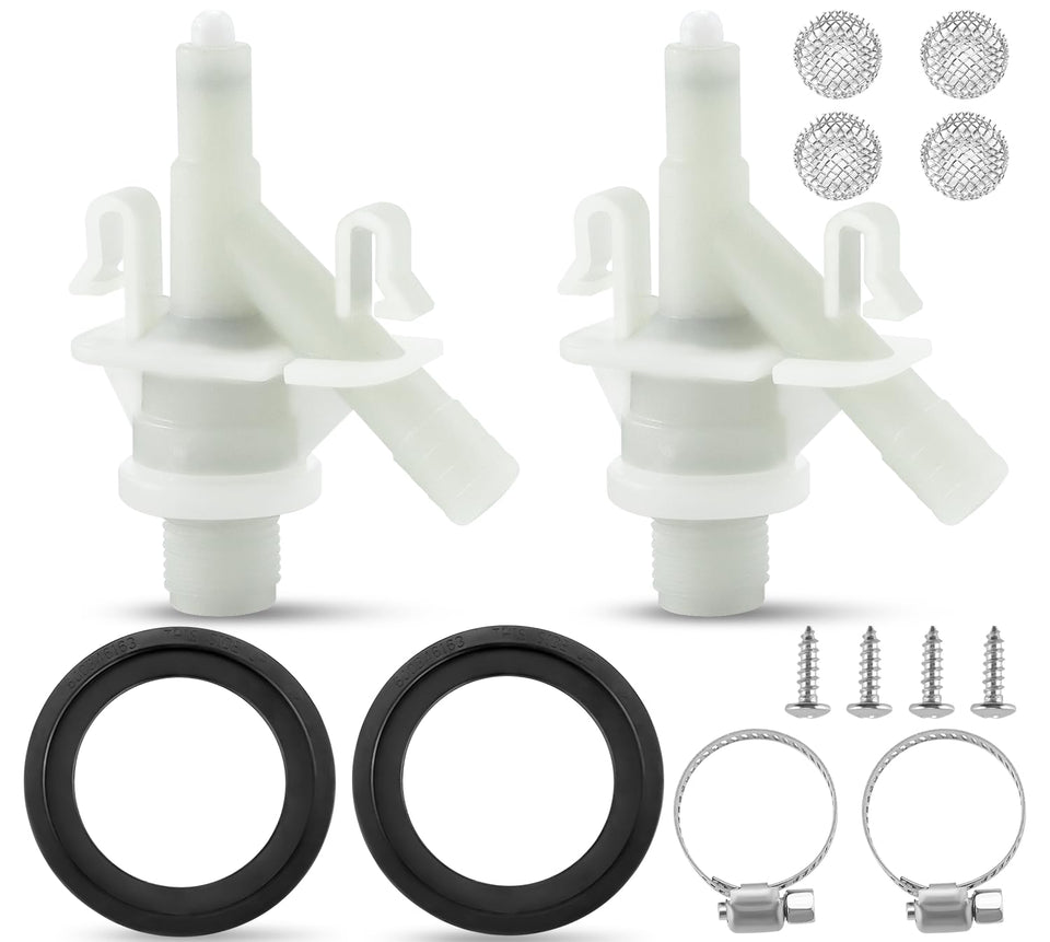 Fetechmate front view packaged kits showing both valve sets for fast replacement