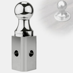 Fetechmate gooseneck ball base close-up showing corner-fit design benefit