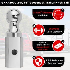 Fetechmate gooseneck ball packaging and contents for immediate installation