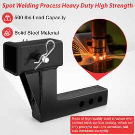 Fetechmate installed on truck receiver demonstrating improved ground clearance