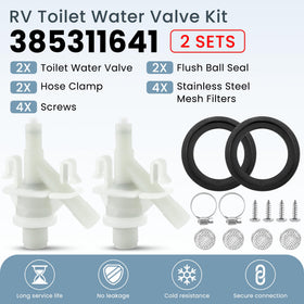 Fetechmate valve close-up detail highlighting durable ABS construction and leak prevention