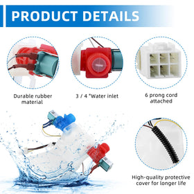 Fetechmate inlet valve connector ports demonstrating easy hose and electrical hookup