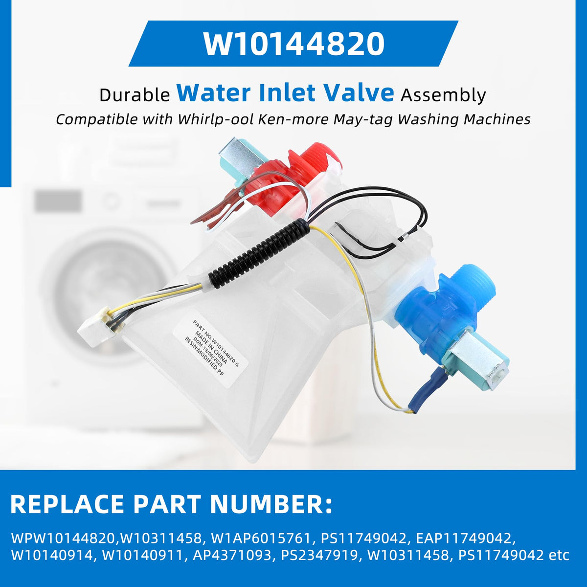 Fetechmate valve installed inside washer showing restored water flow and performance