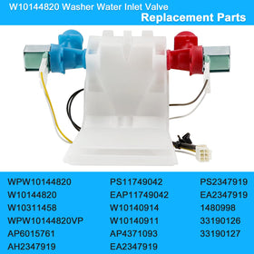 Fetechmate red and blue solenoids close-up for clear hot and cold identification
