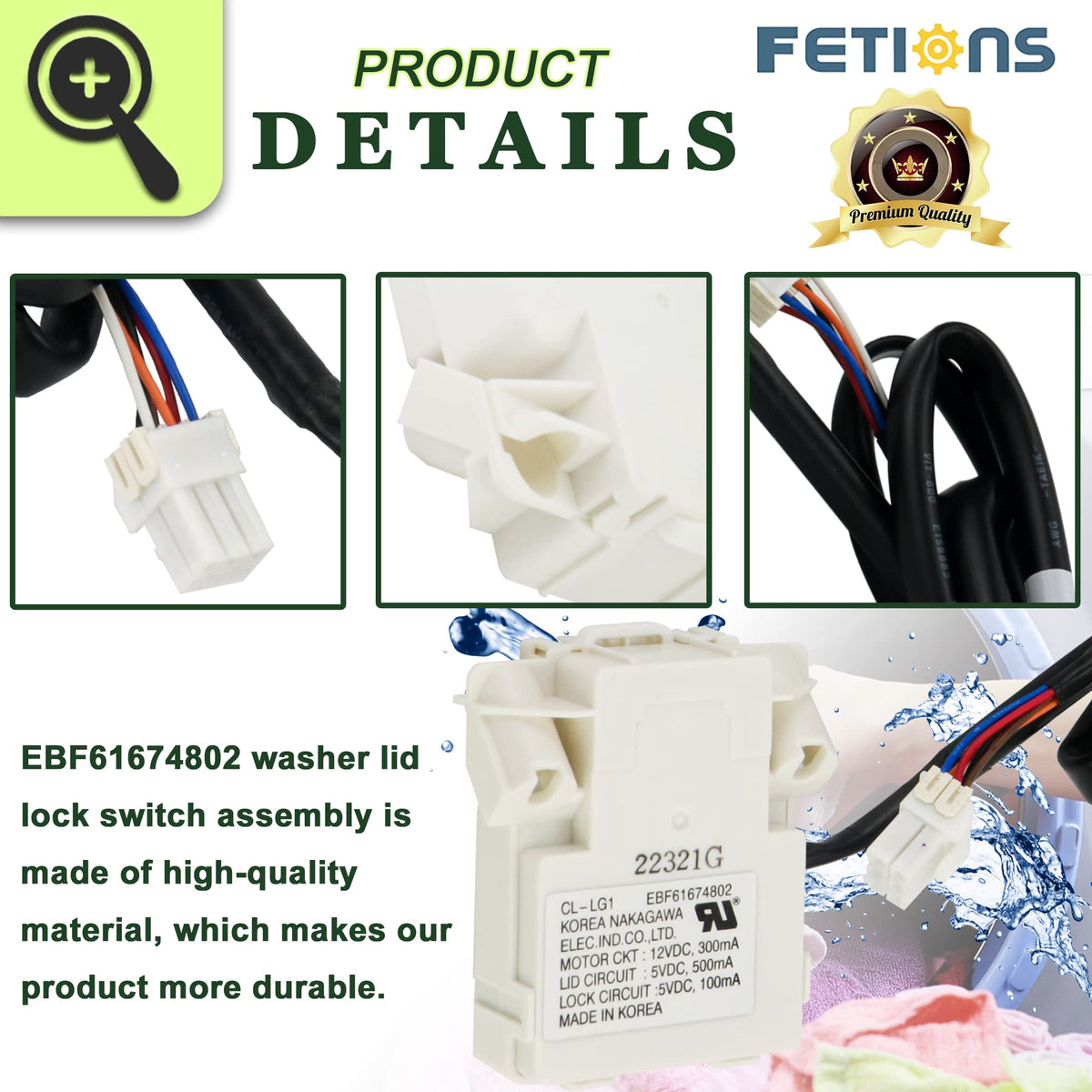 FETIONS mounting detail showing screw points for stable installation