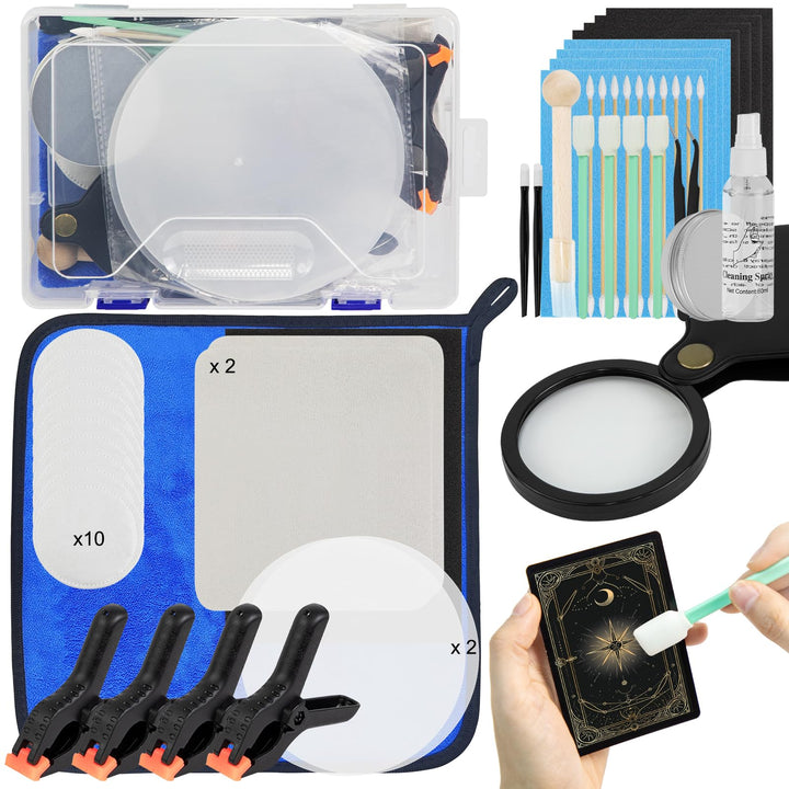 FETUSI kit front packaging showing contents for complete card care