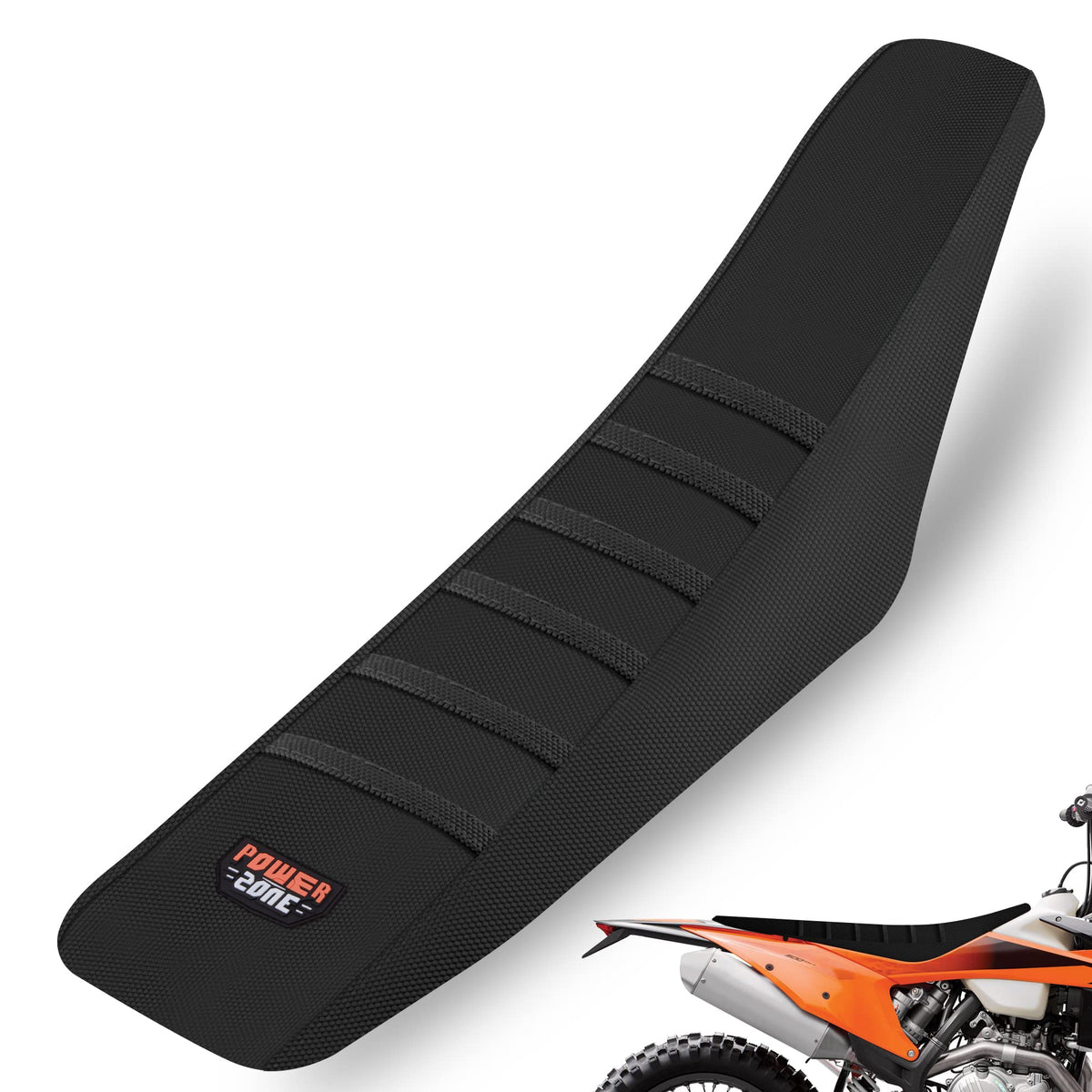 fewfuss front view of packaged seat cover showing product and branding benefit durability
