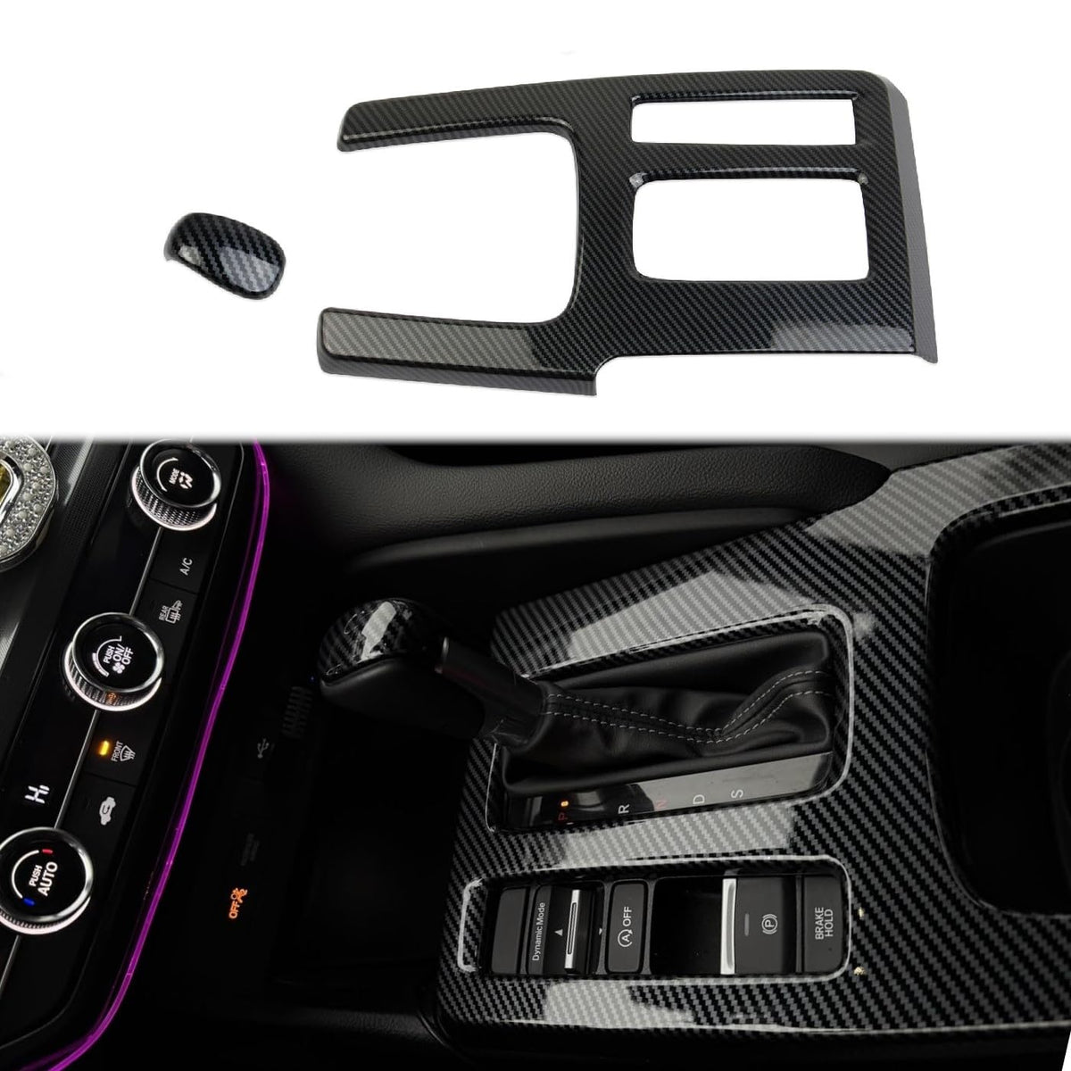 Fewshaw front panel installed showing clean console upgrade and refined look