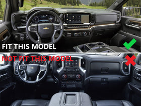 Fewshaw finished panel in truck interior lifestyle shot showing upgraded sporty look