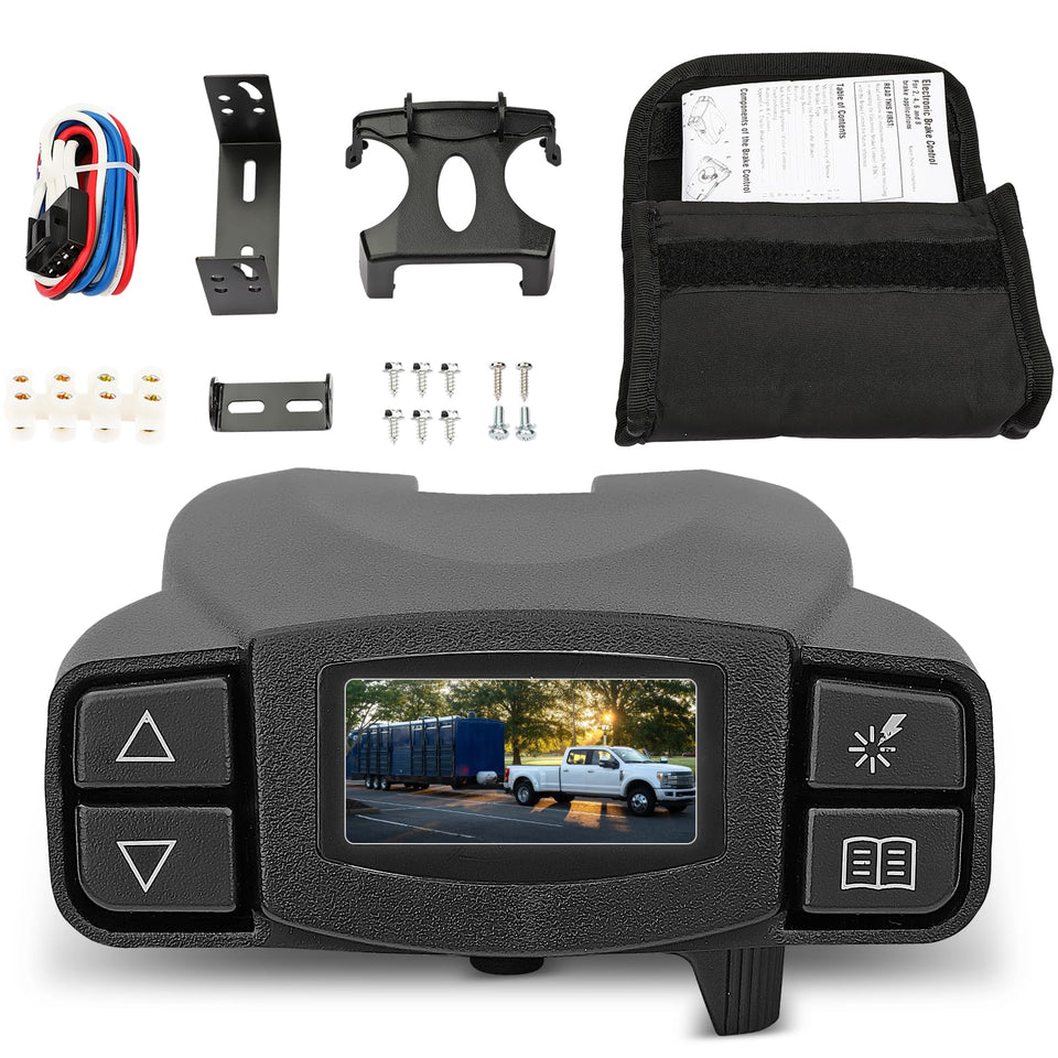 Fexhull 90195 front panel LCD showing settings for easy verification