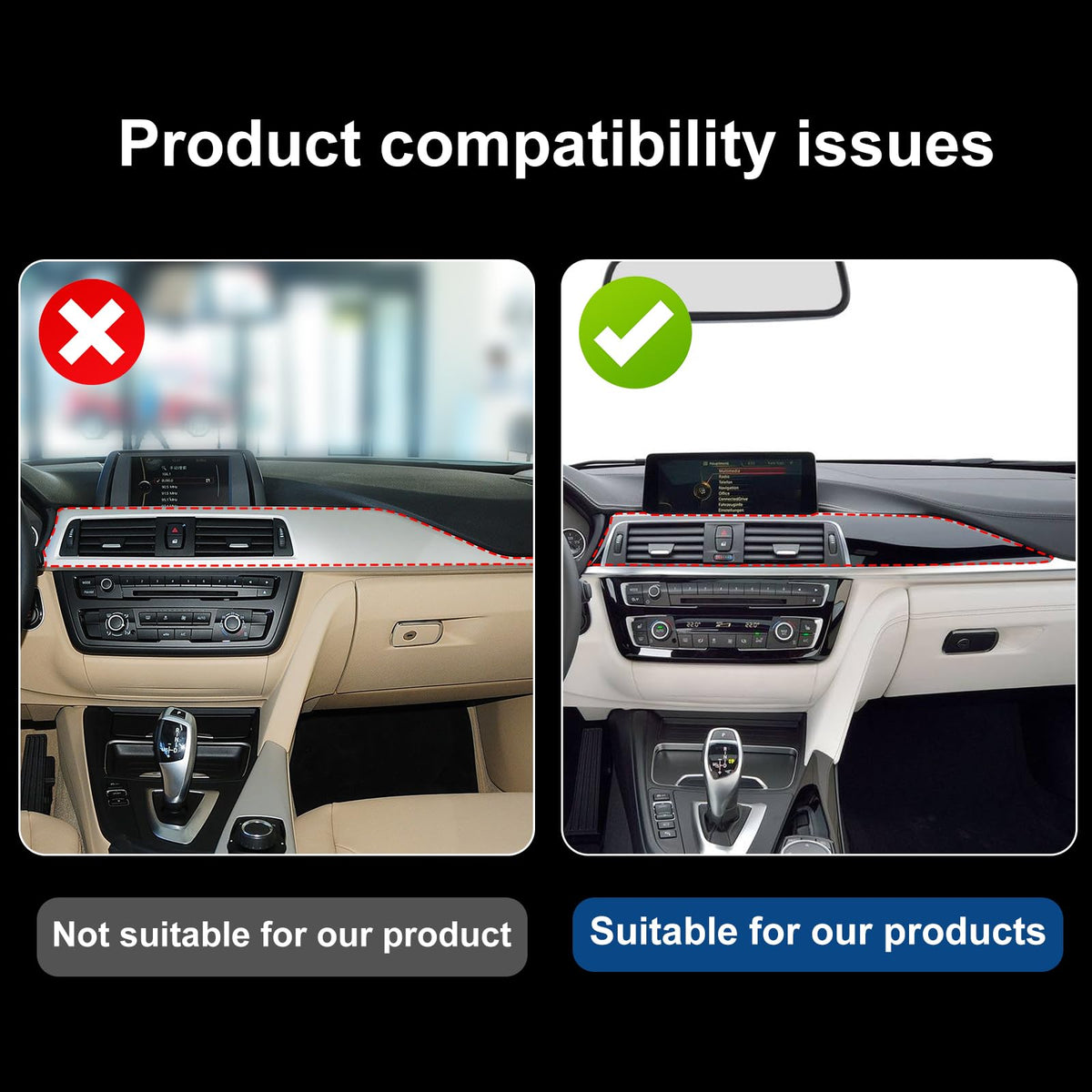 FEXIDA installed in BMW interior illustrating precise fit and upgraded cockpit appearance