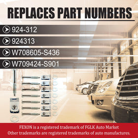 FEXON bolts held in hand to show scale and reassure correct sizing for Ford trucks