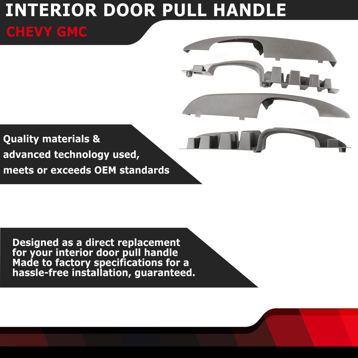 FEXON close-up of handle texture and mounting clips showing reinforced durability