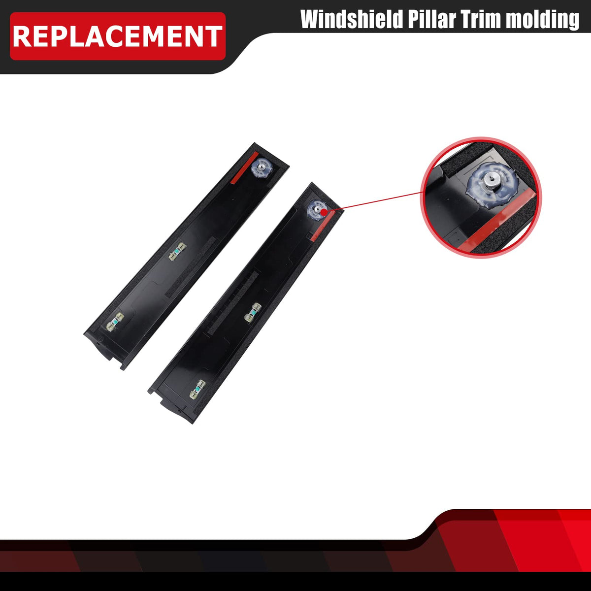 FEXON installation detail with adhesive and clips visible for reliable secure fit