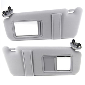 FEXON gray visors front view showing both pieces and clean finish for easy replacement