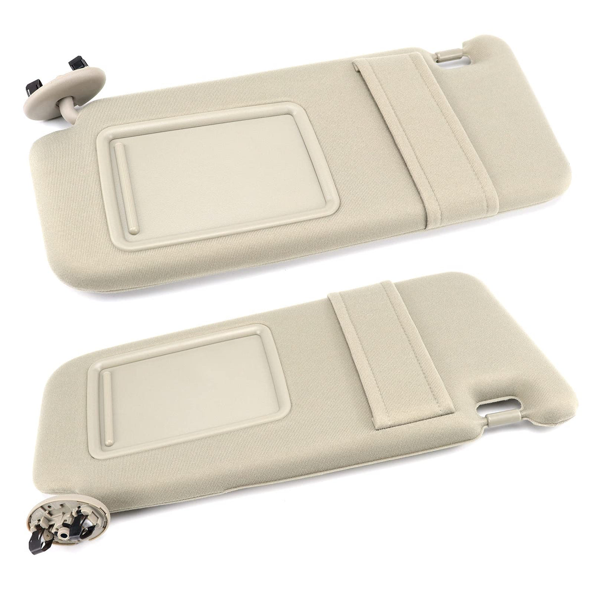 FEXON front view beige pair showing clean fit and interior look benefit