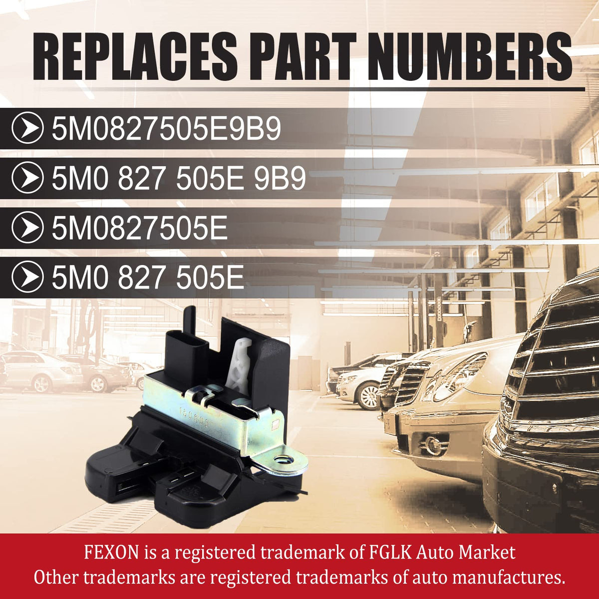 FEXON mounting points and electrical connector for precise direct-fit benefit