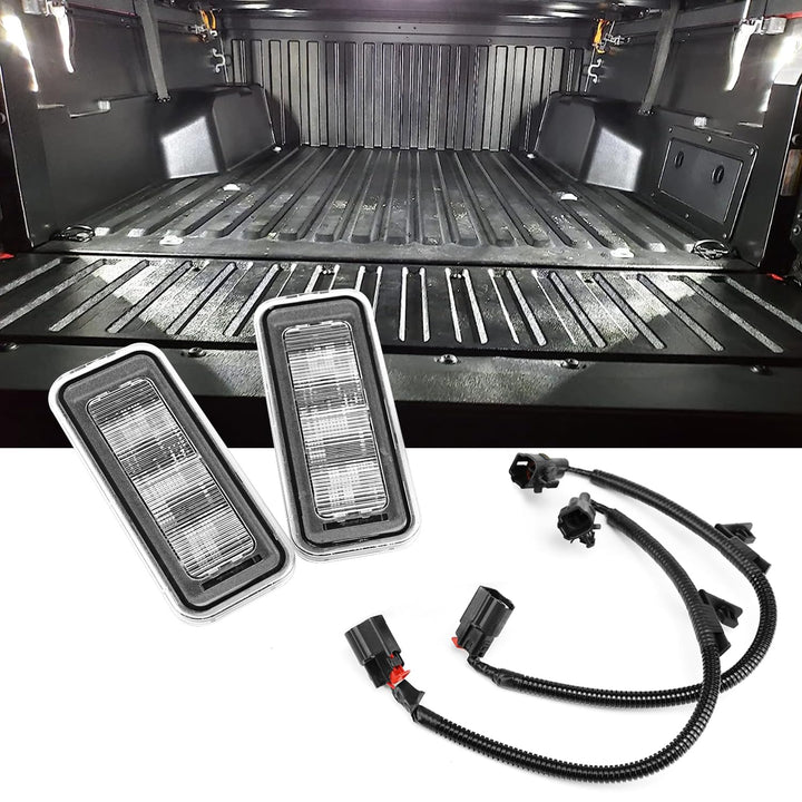 FEXON front view of LED bed light showing compact, easy-fit design for Tacoma