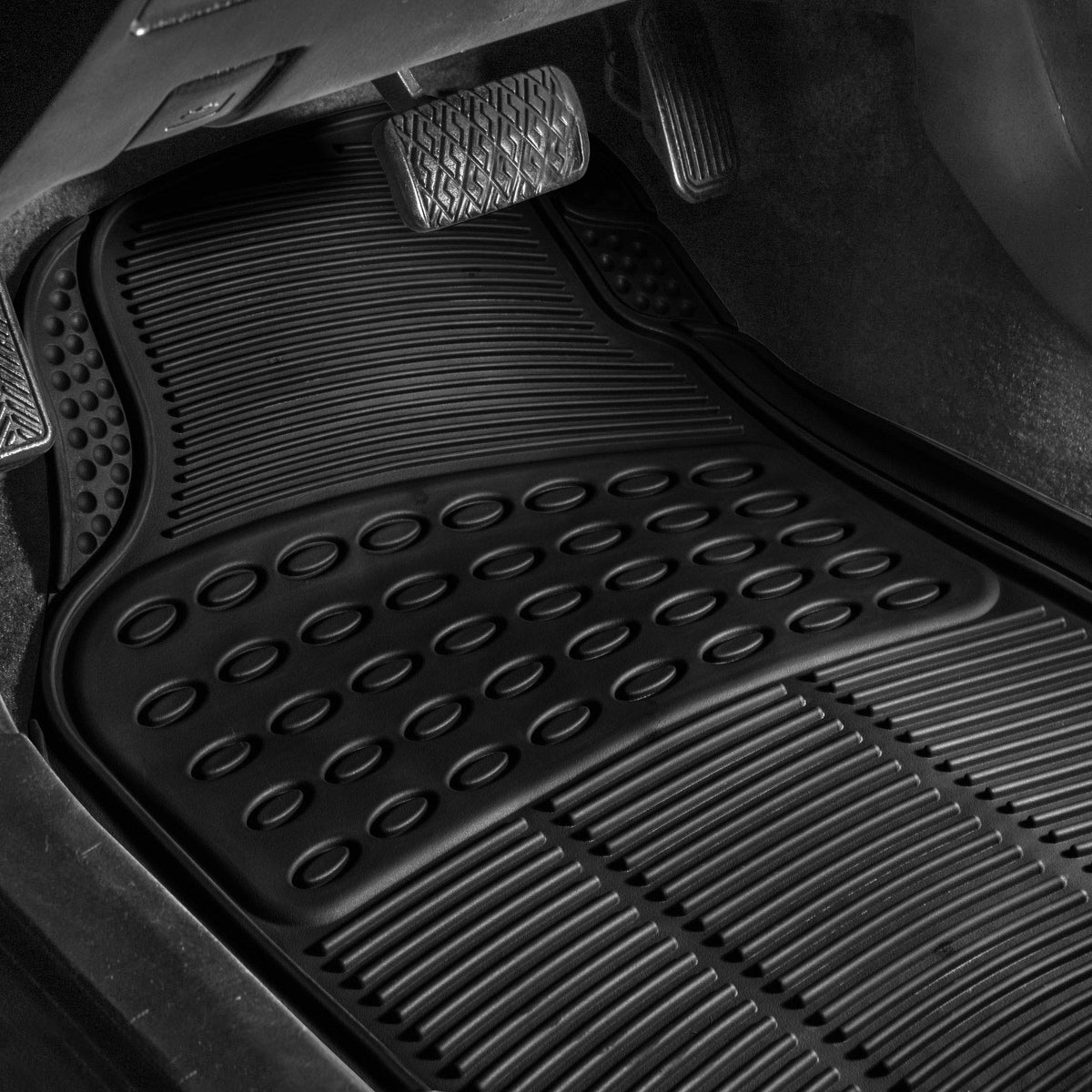 FH Group close-up of driver mat texture for improved traction and wear resistance