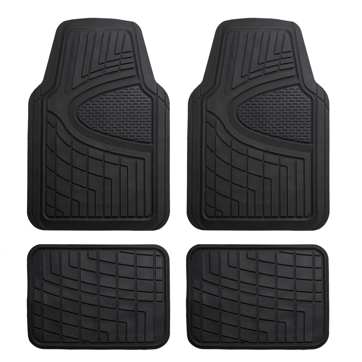 FH Group front mats flat lay showing full set and fit benefits