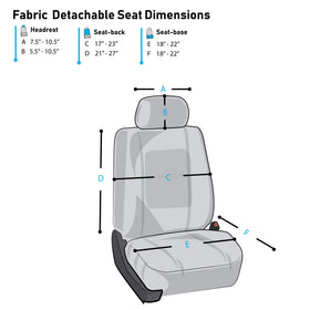 FH Group removable headrest piece showing easy installation and cleaning