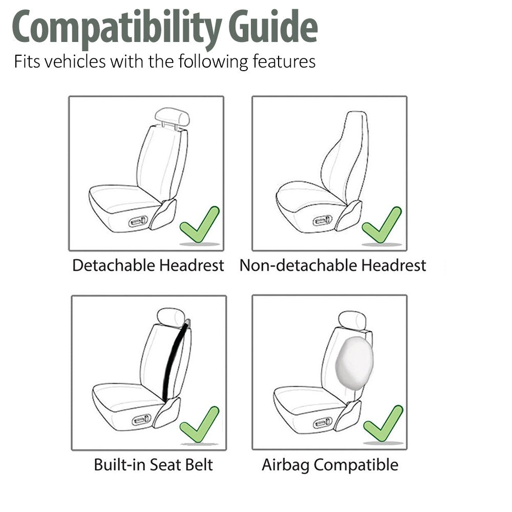 FH Group installed on front seat demonstrates neat fit and protection benefit