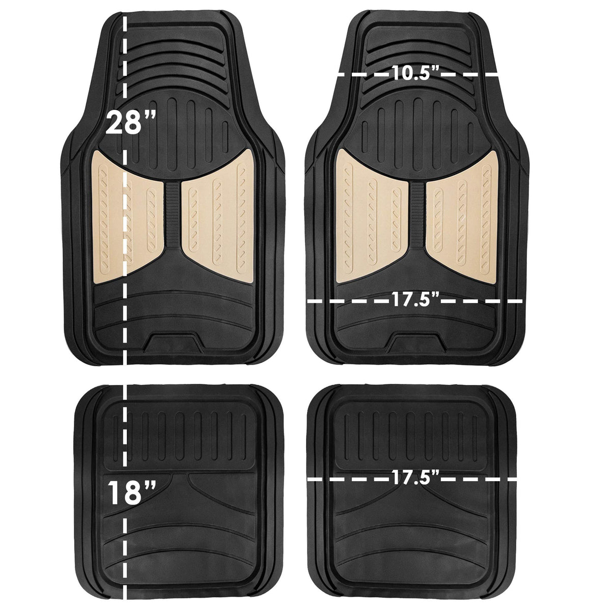 FH Group installed rear mats demonstrating full back-seat floor coverage