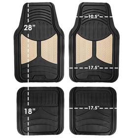 FH Group installed rear mats demonstrating full back-seat floor coverage