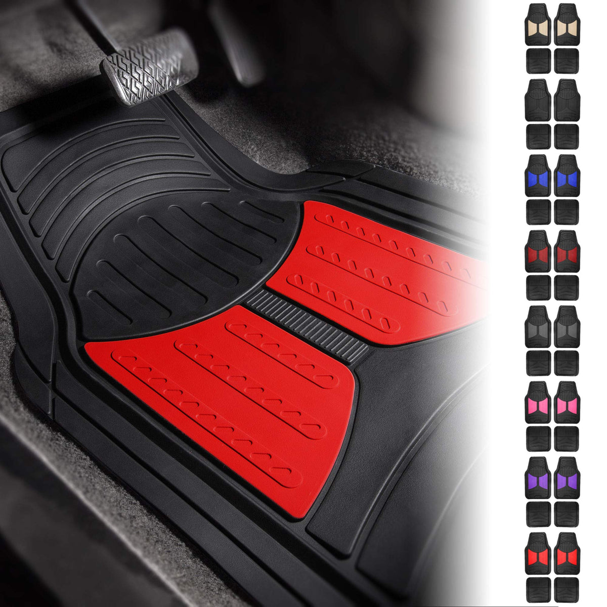 FH Group lifestyle shot with mats enhancing interior style and protection