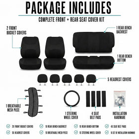 FH Group seat cover with dog on seat showing pet protection and easy cleanup