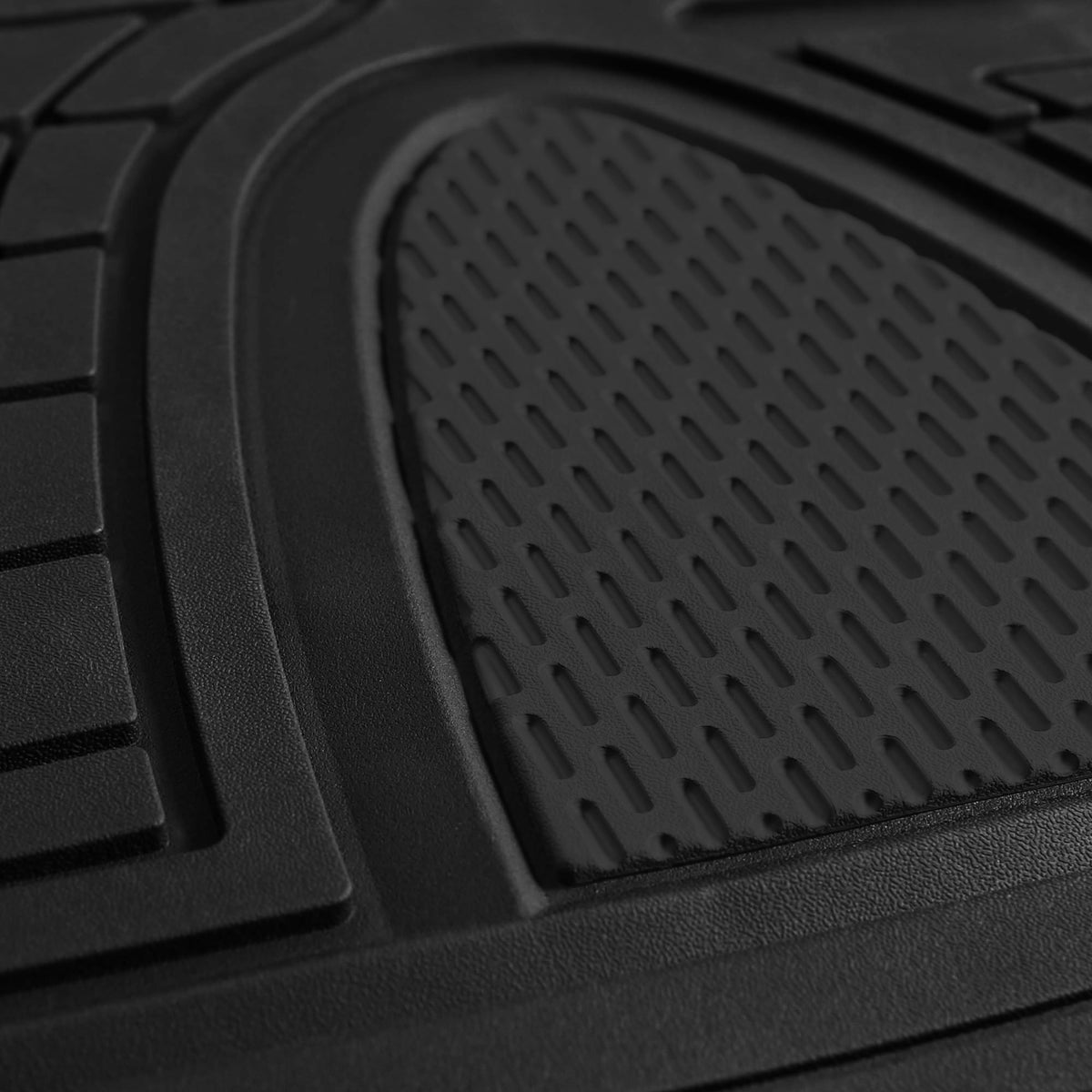 FH Group rear mats in vehicle illustrating full-cabin protection