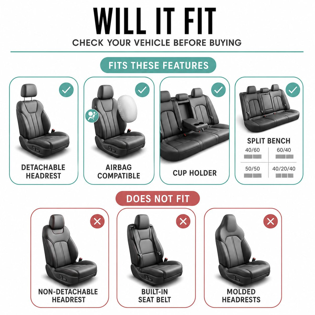 FH Group rear seat installed highlighting coverage and flexibility