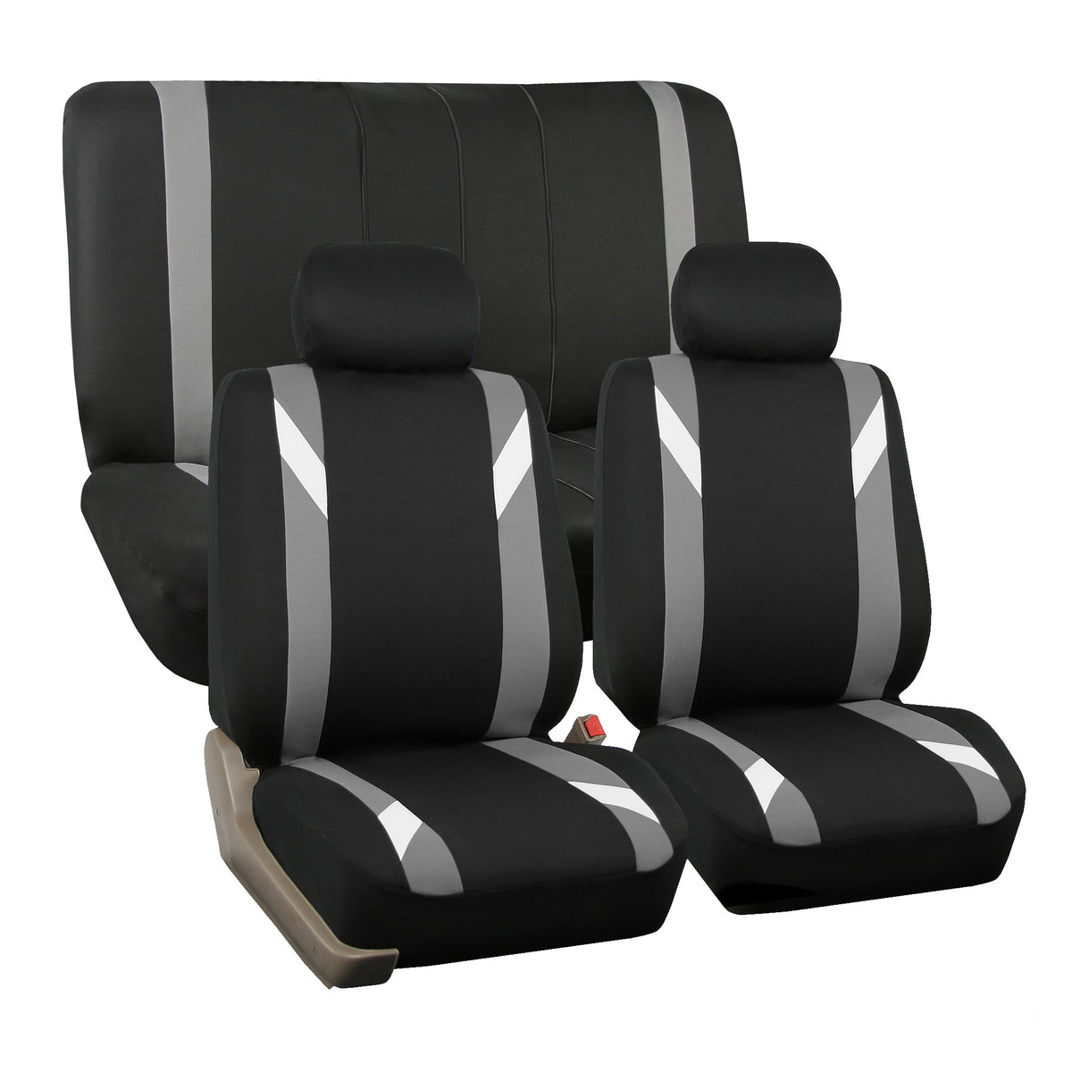 FH Group size scale seat comparison showing fit on typical low-back seat