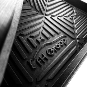 FH Group tray with boots showing scale and capacity for footwear