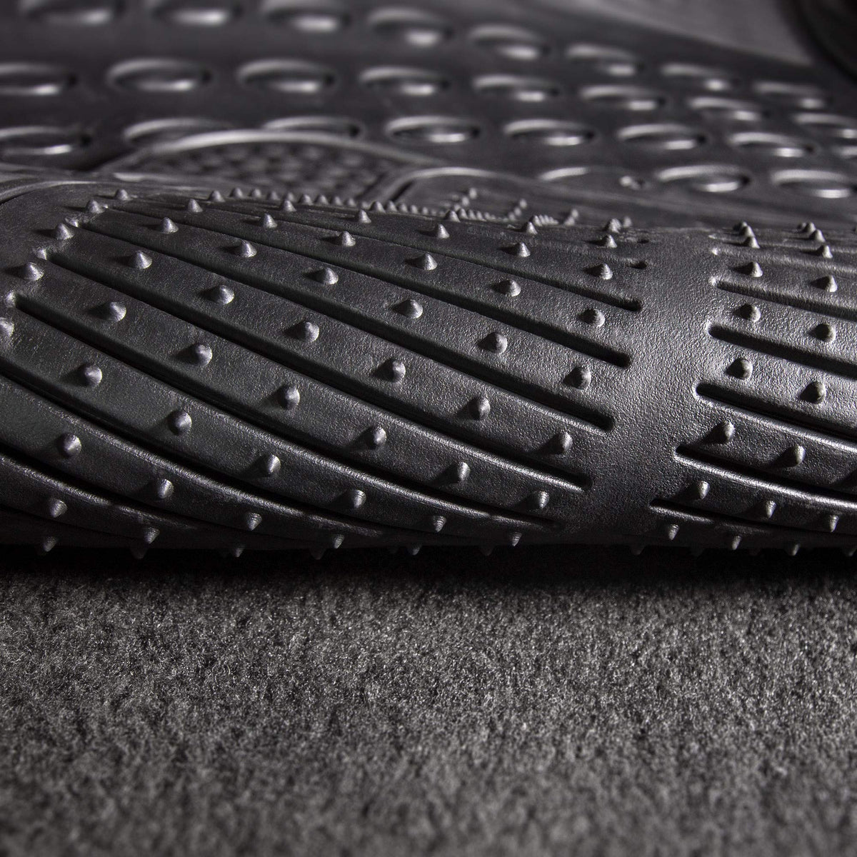 FH Group mat beside measuring tape illustrating trim-to-fit sizing benefit