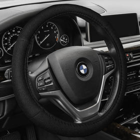 FH Group stitching detail highlighting side airbag compatibility and safety