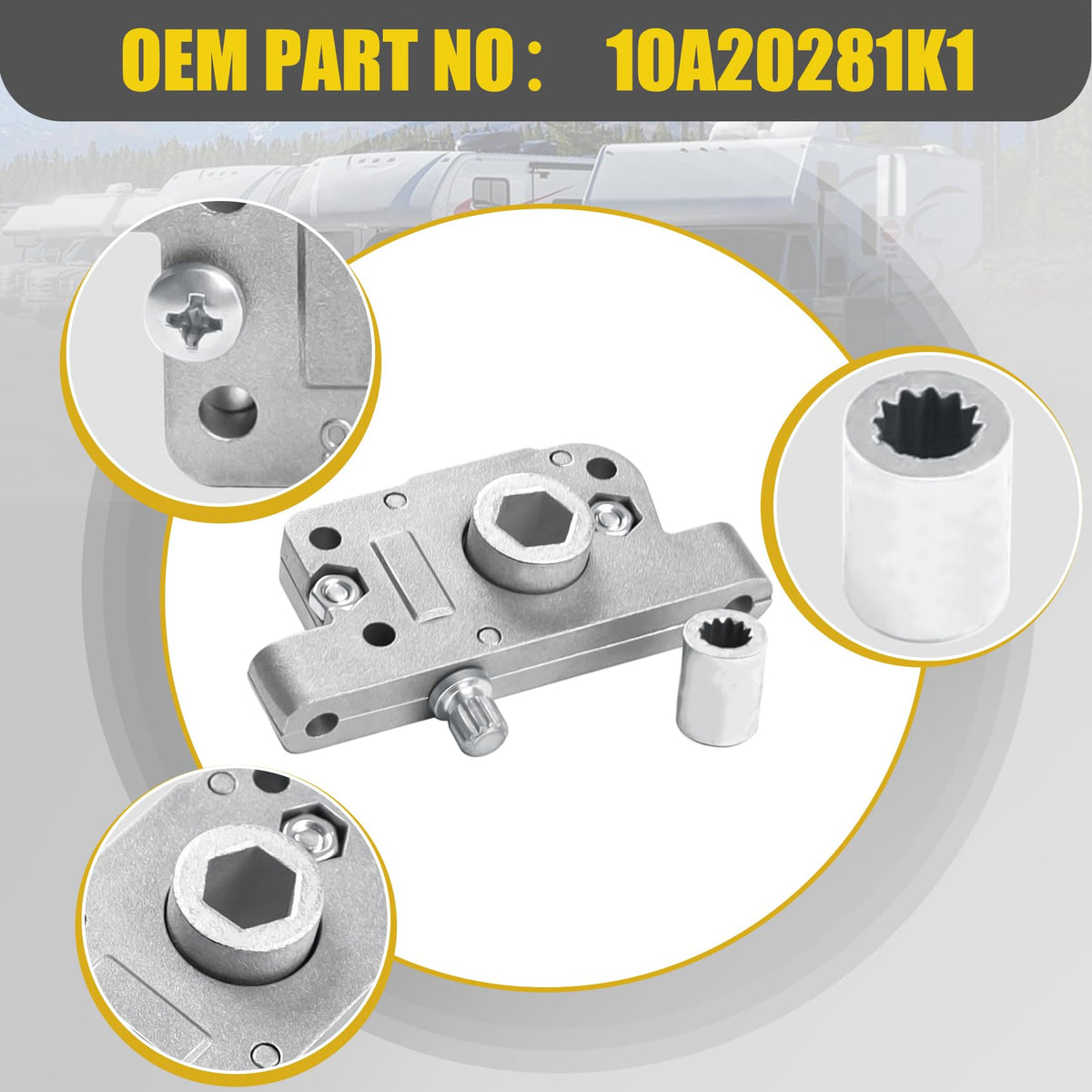 FHRHRY aluminum finish detail highlighting corrosion resistance