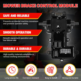 FHRHRY brake module installed on a Toro mower showing restored control