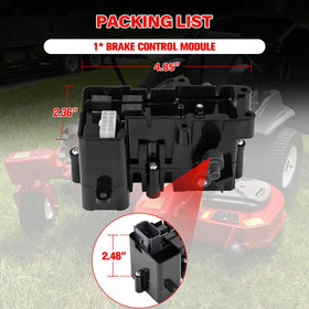 FHRHRY brake module packaging and warranty card showing included support