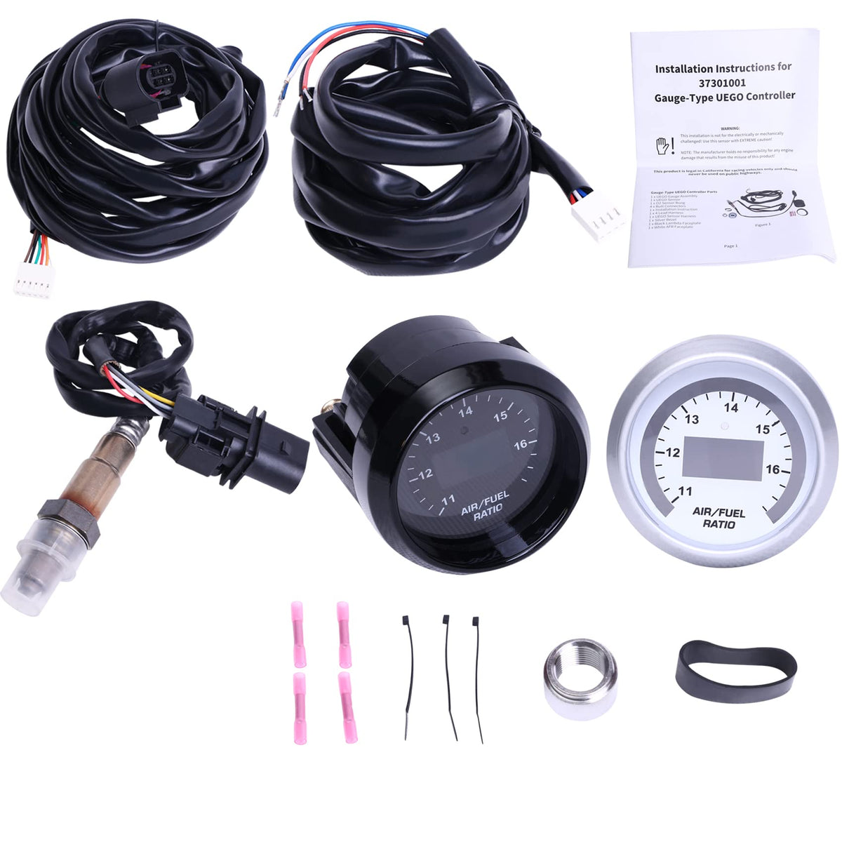 FHRHRY front gauge face with clear LED readout and quick AFR feedback