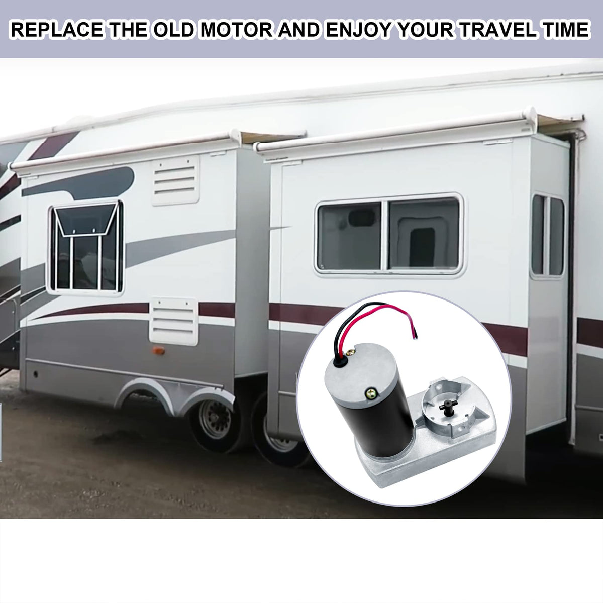 FHRHRY in lifestyle scene with RV slide-out moving smoothly for travel ease