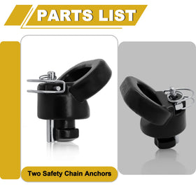 FHRHRY anchors on a truck during towing illustrating reliable safety chain benefit