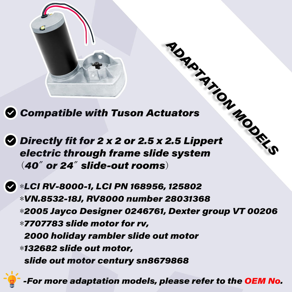 FHRHRY motor connector detail highlighting plug compatibility and easy install