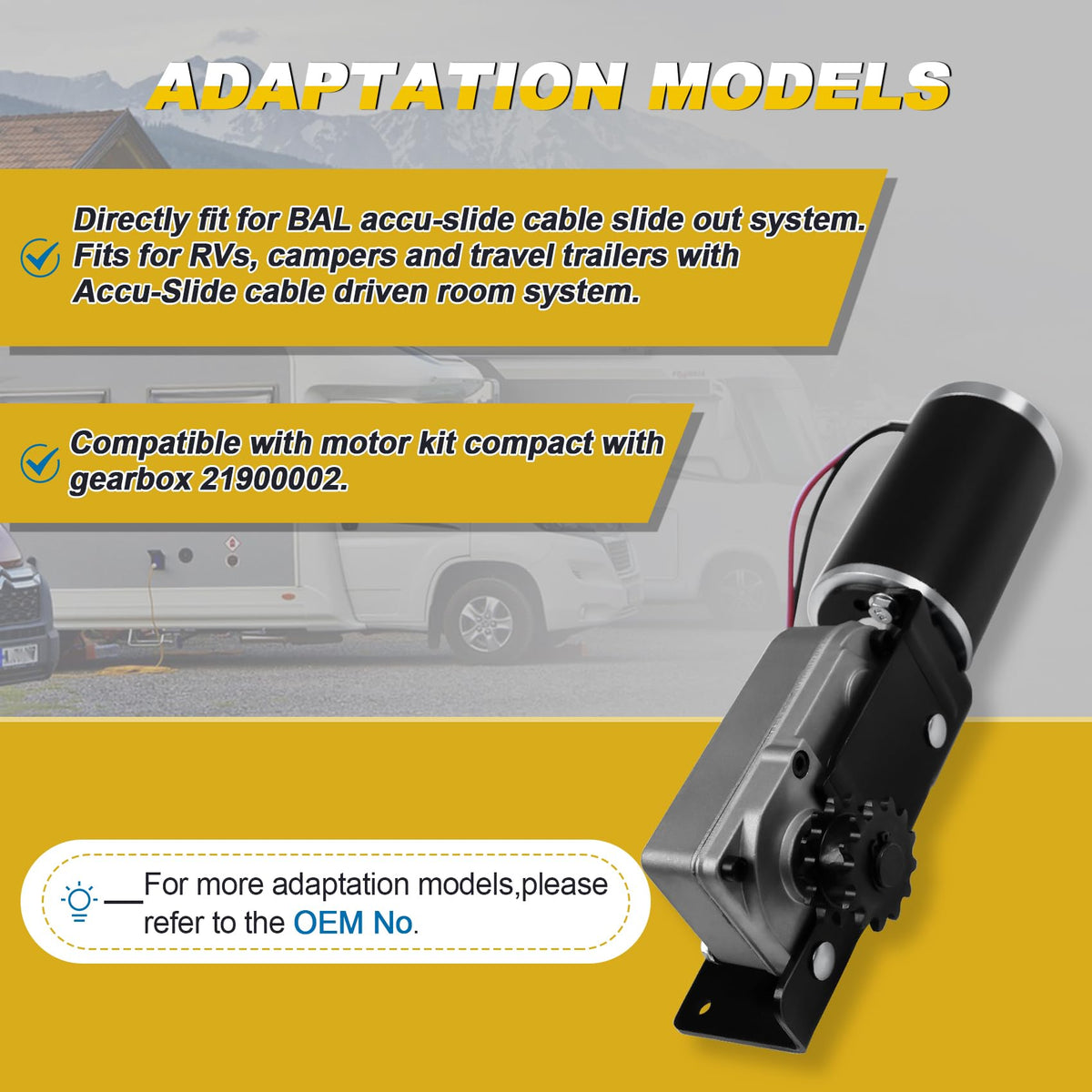 FHRHRY R25075 motor profile highlighting high-torque design for smooth operation