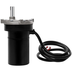 FHRHRY motor installed on camper rear stabilizer jack delivering stable leveling