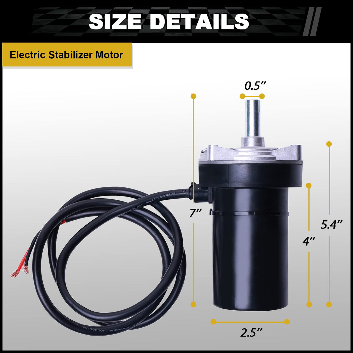 FHRHRY motor held in hand to show compact scale and easy DIY handling