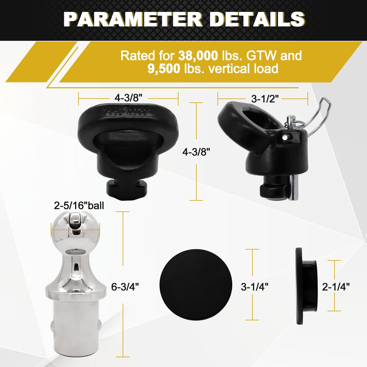 FHRHRY kit next to tape measure showing dimensions for correct sizing
