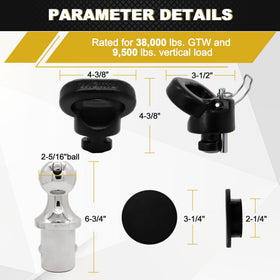 FHRHRY kit next to tape measure showing dimensions for correct sizing
