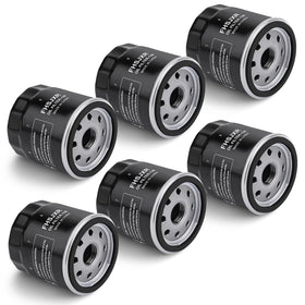 FHSJXR front view of six-pack oil filters showing packaging and easy stock replacement